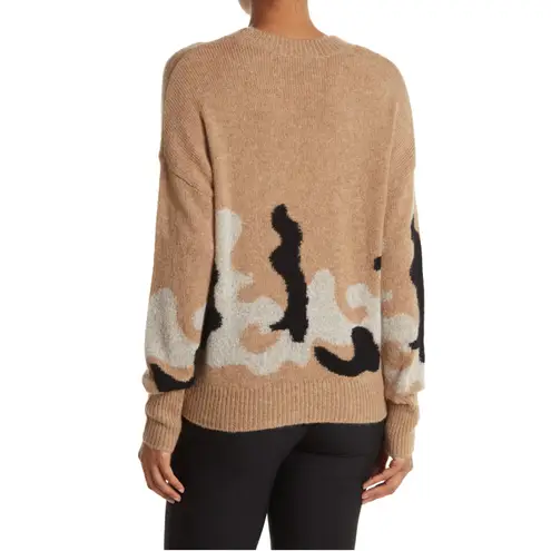 360 Cashmere  Leannah Printed Wool Blend Sweater