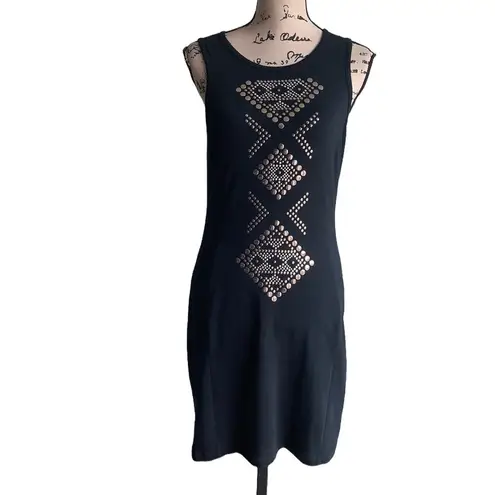 Forenza Aztec Design Sleeveless Black Dress Size Small