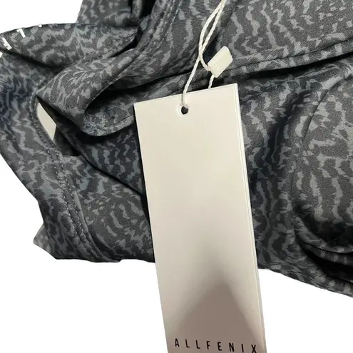 Allfenix Savannah Sports Bra Animal Print Stretch Workout Gym Gray Size XS