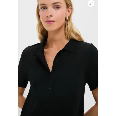 POMANDER PLACE | Tuckernuck Black The Riley Short Sleeve Polo Dress Sz. Medium