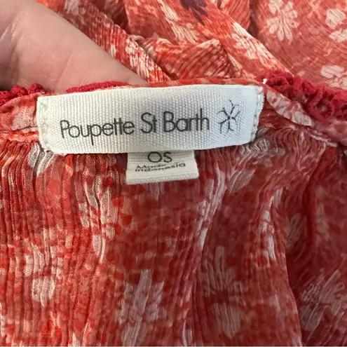 Poupette St. Barth Silk Poncho Nava Cover Up OS