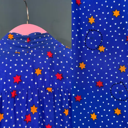 Givenchy 80s Silk Star Print Dress