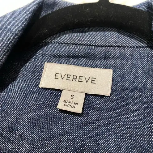 Evereve Alexa Jean Cotton Blazer in Blue Small