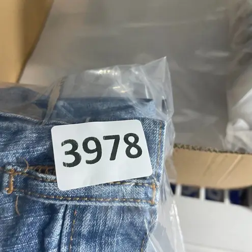 Carolina Blues Denim Shorts Women 18W Blue Light Wash Lace Up Y2K