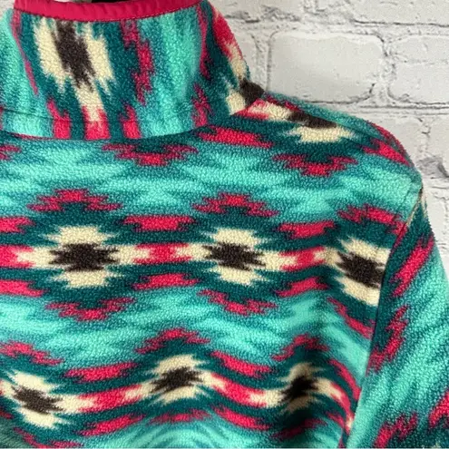 Patagonia Synchilla Snap-T Fleece Pullover Aztec Wild Desert Teal Berry S