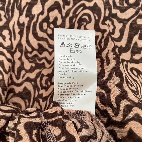 Nanushka Madi Mesh Turtleneck Brown Size M