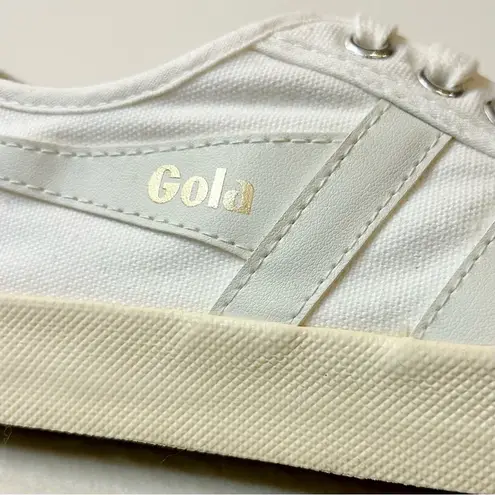 Gola Women’s Vegan Gola Classics Coaster Off White/Off White/Gold Size 7 White