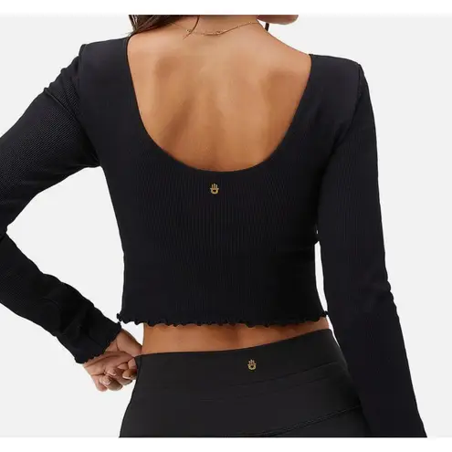 Spiritual Gangster  Women's Sweetheart Ribbed Cropped Athletic Top XS Small NWOT