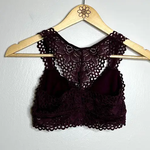 Aerie  Purple Lace Racerback Bralette