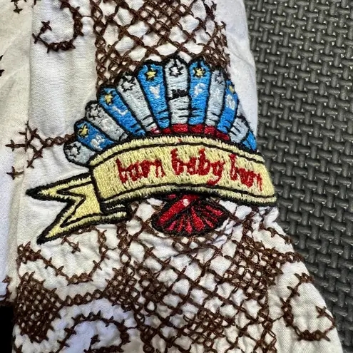 Odd Molly CrossStitch Embroidered Finnish Scandinavian Tunic Dress Top Boho Sz 0