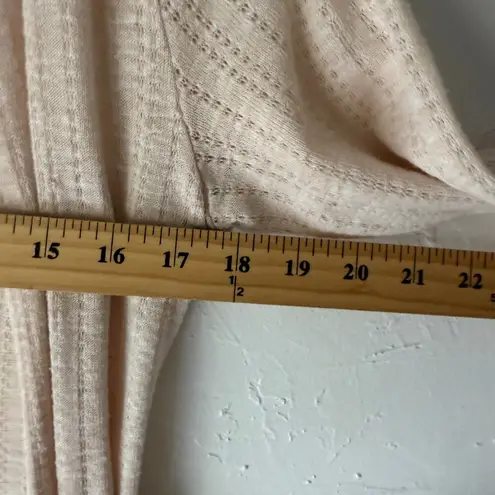 A’Reve Beige Open Knit Lace Hem Cardigan Boho Cottagecore Ruffle Coquette Size M Size M