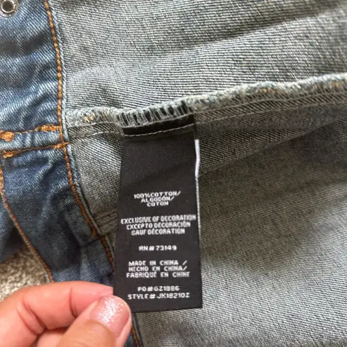 Boom Boom Jeans Blue Denim Jacket with Yellow Patch