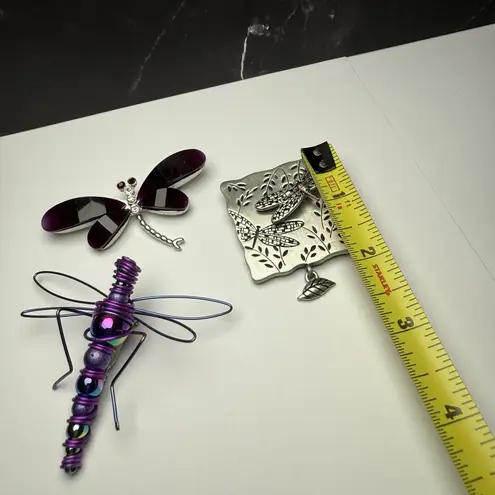 Dragonfly Insect Brooch Pin Lot Of 3