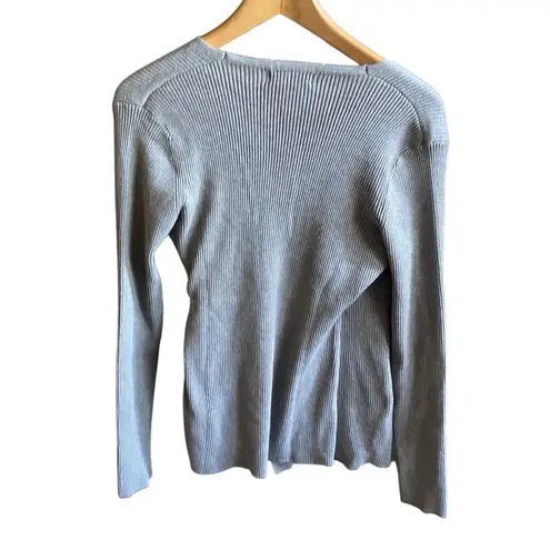 Select + Trend Gray Ribbed Stretch Wrap V