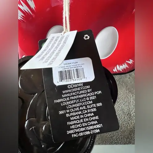 Lounge Fly Mickey Mouse Balloon Mini Backpack Disney Cosplay Bag NWT-Display Only