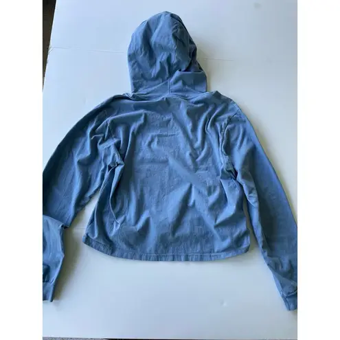 Stüssy Stussy Holographic Logo Hoodie Light Blue Size Large