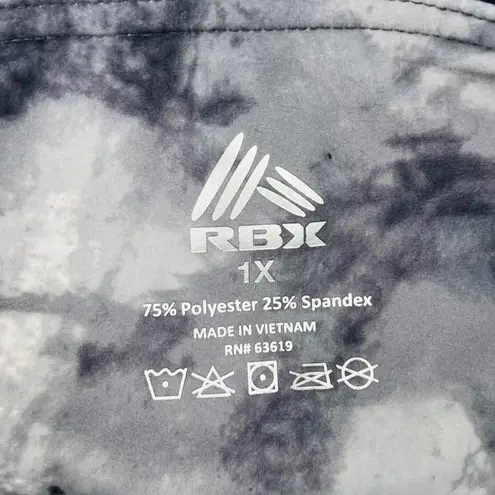 Rbx Active Women Plus Size 1X Tie Dye Ankle Leggings Tulip Hem Squat Proof NWT