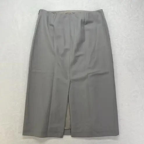 Ralph Lauren New  Collection Purple Label skirt womens 8 gray lined side zip