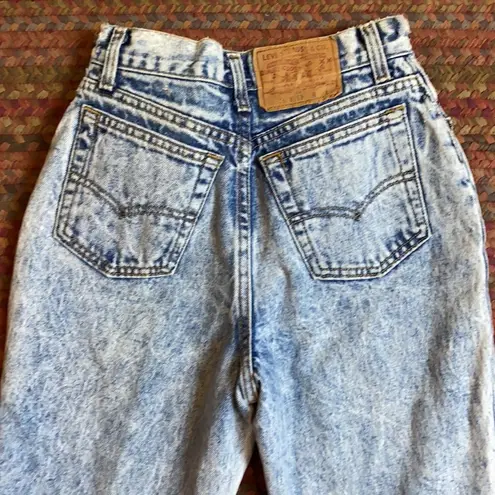 Levi's 80s VTG  ACID WASH DISTRESSED SKINNY JEANS