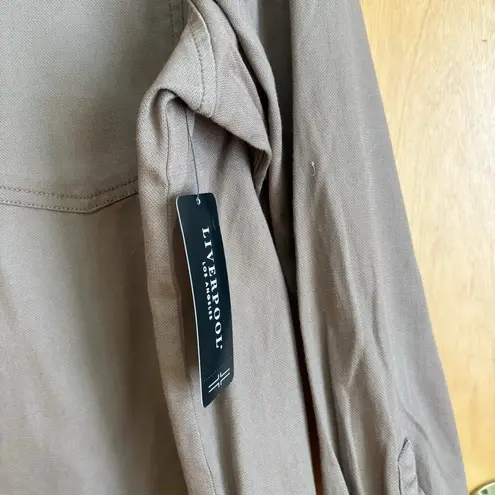 Liverpool Los Angeles Utility Jacket Womens 2X Brown Casual Fall Layering Bomber
