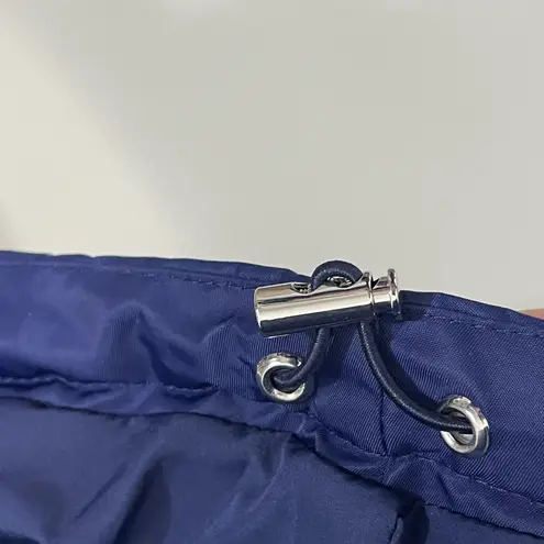 We Wore What NWT Blue XS Zip Off Sleeve Puffer Jacket Convertible Vest Nylon Poly - Image 6