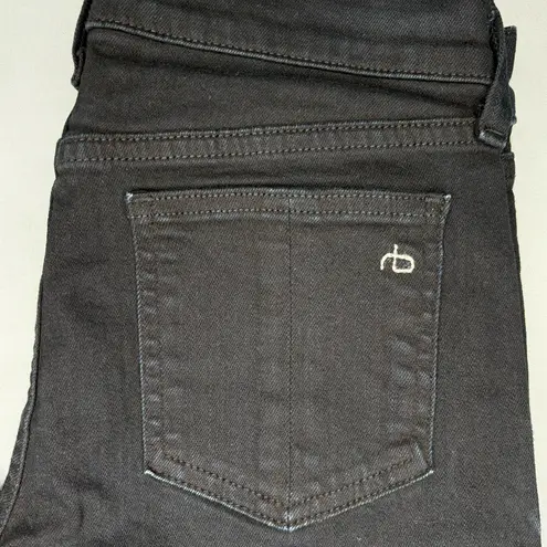 Rag and Bone  Denim Black Coal Stevie Capri | Size 25