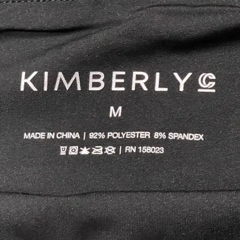 Kimberly NWT Color Block Green Orange Black Leggings Size Medium