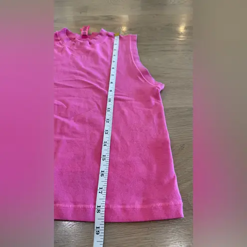 SKIMS Stretch Cotton Jersey Mock Neck Tank pink size XL