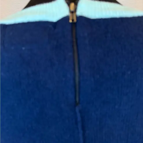 Field Flower by Wendi Reed Colorblock Raglan Sweater – Medium Blue