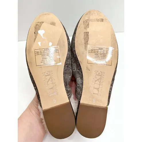 Australia Luxe Collective Marcos Mule Womens 5 Brown Leather Shearling Flats