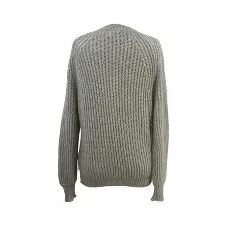 Vicolo Crewneck Sweater Balloon Sleeve Knit Mohair Acrylic Grey One Size Gray Size undefined