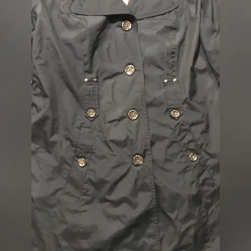 Fashion Bug Women’s Black Button Up Pea Coat Size M