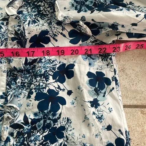 Universal Standard x Erdem Kalina Short Sleeve Ruffle Shirt