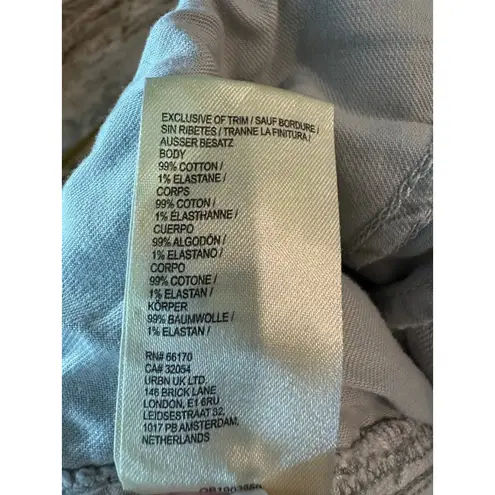 Women's Pilcro Light Grey Plus Size 34 Flare Wide Leg Jeans