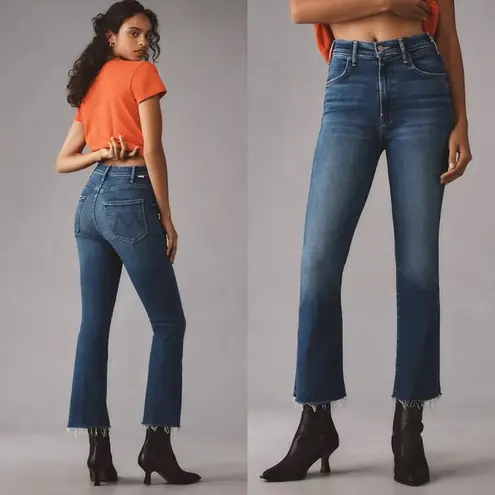 MOTHER Hustler Ankle Fray Jeans in Wish On A Star 25 Blue