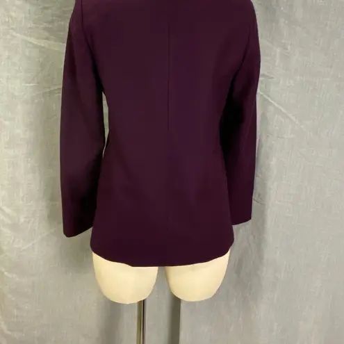 Vintage Brian Tucker Made in Ireland Plum Wool Blazer Tailored 2