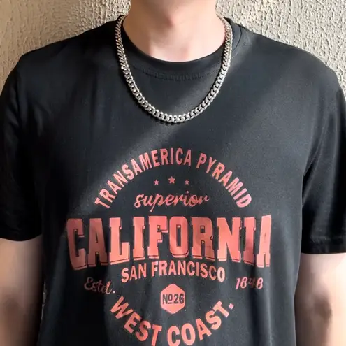 Link Chain Necklace for Men Women Streetwear Punk Hip Hop Unisex Style Silver