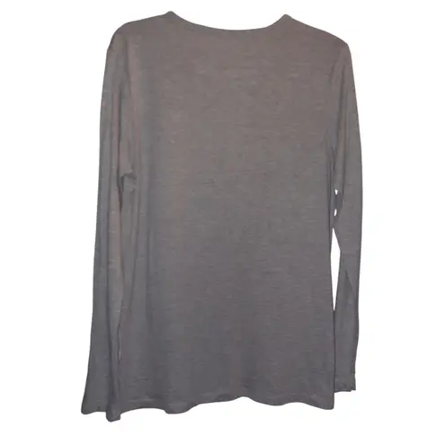 Natural Reflections Long Sleeve Gray Tee Size Medium