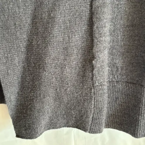 Charter Club Luxury 100% Merino Wool Open Front Cardigan Womens Sz XL Grey Soft