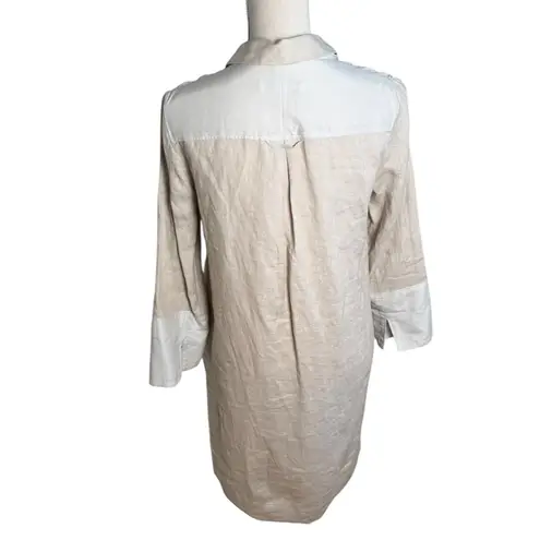 Loro Piana Linen Silk Shirt Dress knee length 40