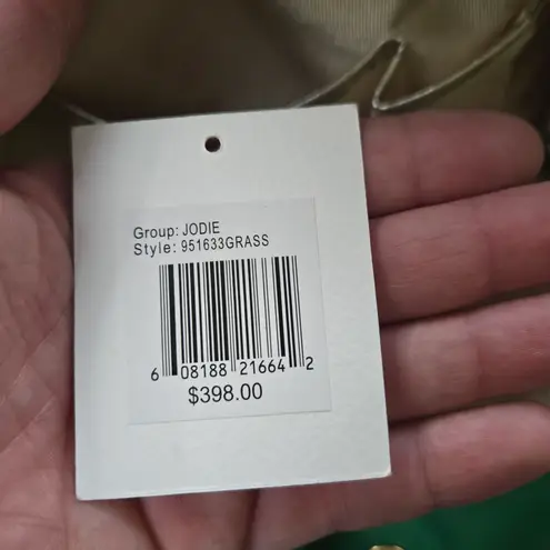 Badgley Mischka Green Leather Italian Jodie Tote Luxury Designer Shoulder Bag