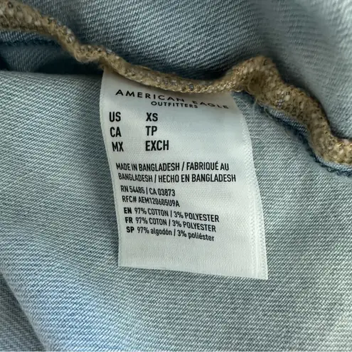 American Eagle  Denim Chambray Bustier Tiered Dress Size XS NWT