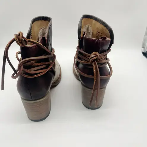 FREEBIRD by Steven Freebird Casey Snake Print Leather Lace Women's Boots Size US 9