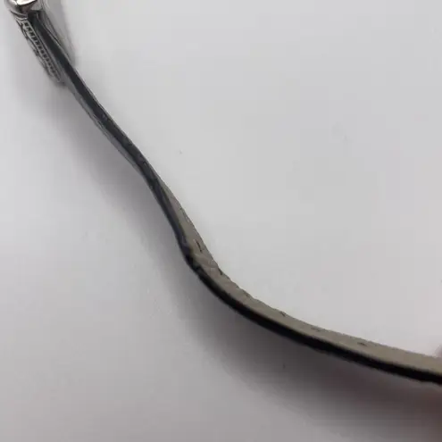 Coldwater Creek Working Watch Black Band / Silver Tone MSRP $59 Croc N Scroll