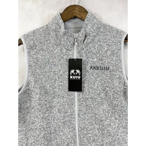 KUIU Womens Base Camp Vest XL High Loft Sweater Fleece Techwear Outdoor Gorpcore Gray