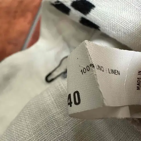 Sita Murt Atelier Edition 100% Linen Casual Pants White Size 8