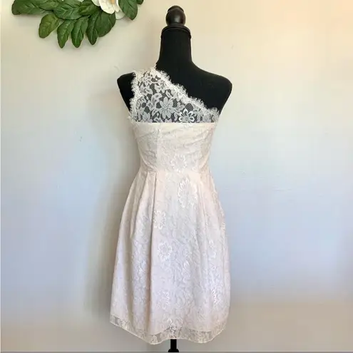 Weddington Way Zoe One Shoulder Lace Bridesmaid Cocktail Dress