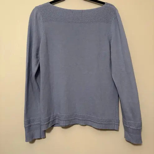Benedetta B. Blue Merino Wool Cashmere Blend Sweater Size XL