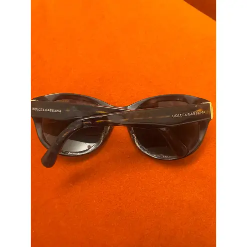 Dolce & Gabbana 6052 Wraparound Sunglasses Brown‎ Tortoise Y2K Italy 135