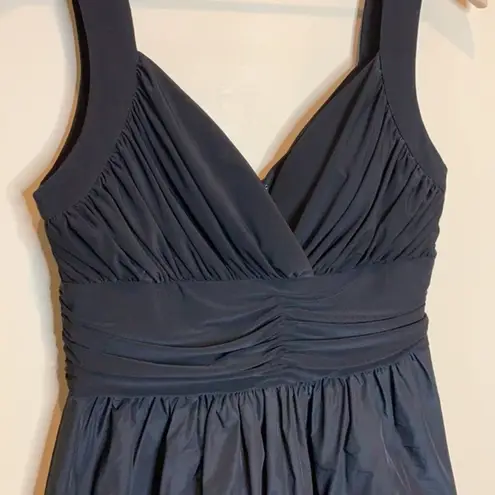 Max and Cleo beaded hem taffeta dress